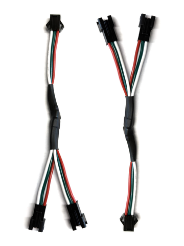 Heavy Duty RGB 18AWG 3 Pin JST Plug Splitters for SK6812 WS2812 (2-pack)