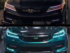 9th Gen Accord Touring Headlight & Fog Light Complete Assemblies Bundle