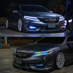 9th Gen Accord Touring Headlight & Fog Light Complete Assemblies Bundle