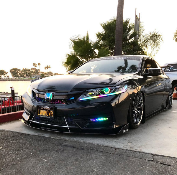 2016-2017 Accord COUPE RGB Chasing Halo Projector Headlight Assemblies