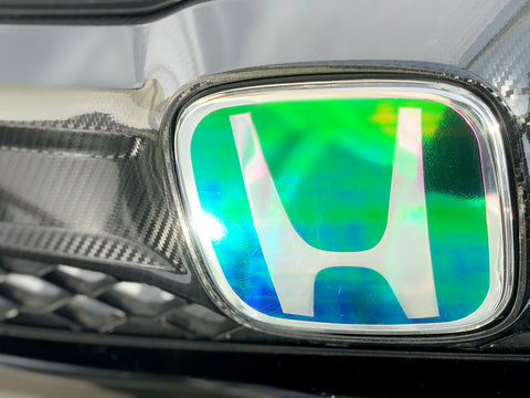 9.5G Accord Coupe Grille & Emblem - Gloss Carbon Fiber Wrapped