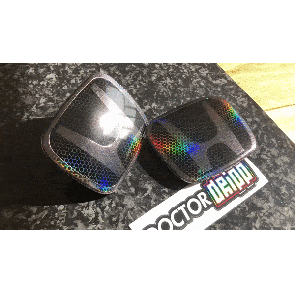 Holographic Hex Front Honda Emblem