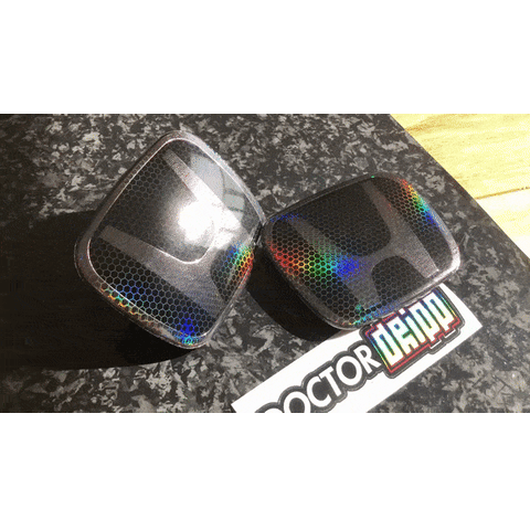 Holographic Hex Front Honda Emblem