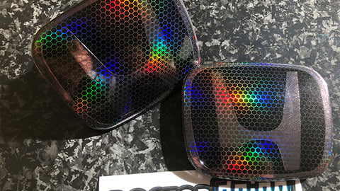 Holographic Hex Front Honda Emblem