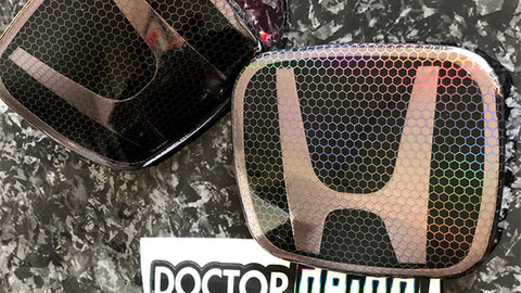 Holographic Hex Front Honda Emblem