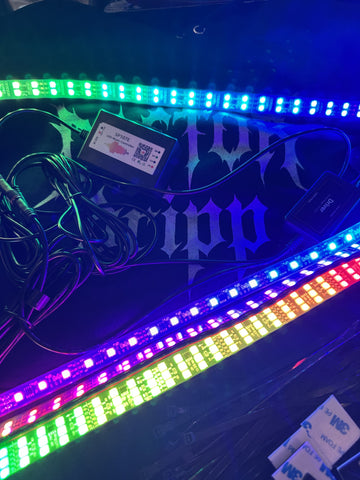 Color Chasing Underglow LED Strips Kit