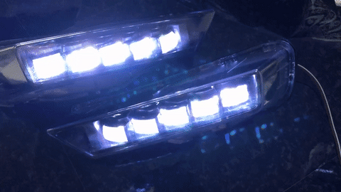 RGB Color Chasing LED Jewel Fog Lights 2013-2015 Honda Accord Sedan