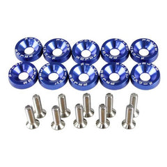 Colored Aluminum Fender Washers - 10 pack