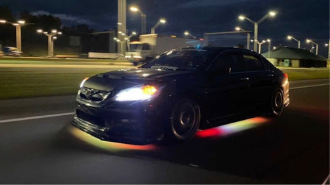 Color Chasing Underglow LED Strips Kit