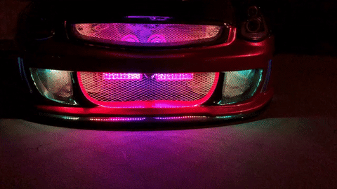 Color Chasing LED Grille Lighting Kit + Sequential Switchback